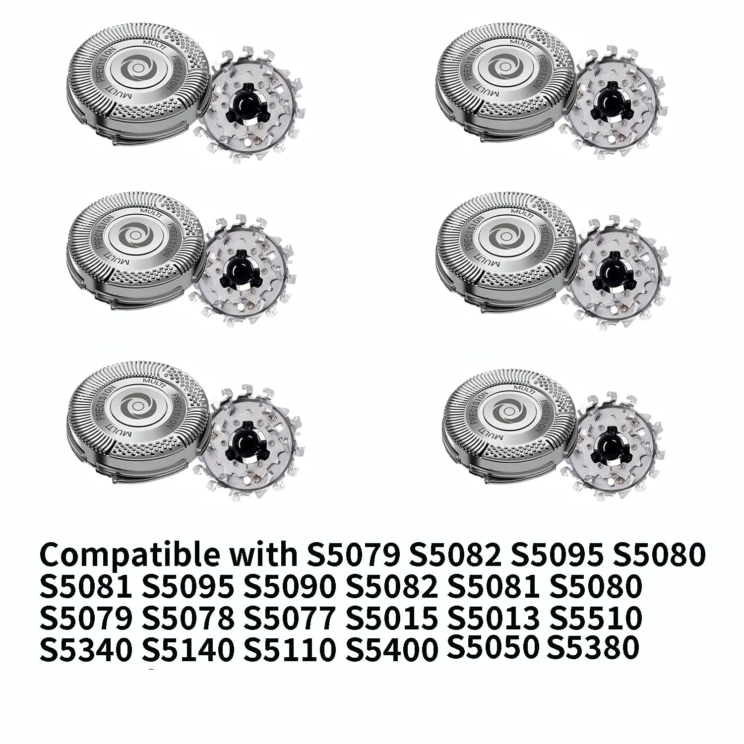 SH50 Replacement Head – Precision Blades for Philips Norelco Shavers (6 Pack) - Image 4