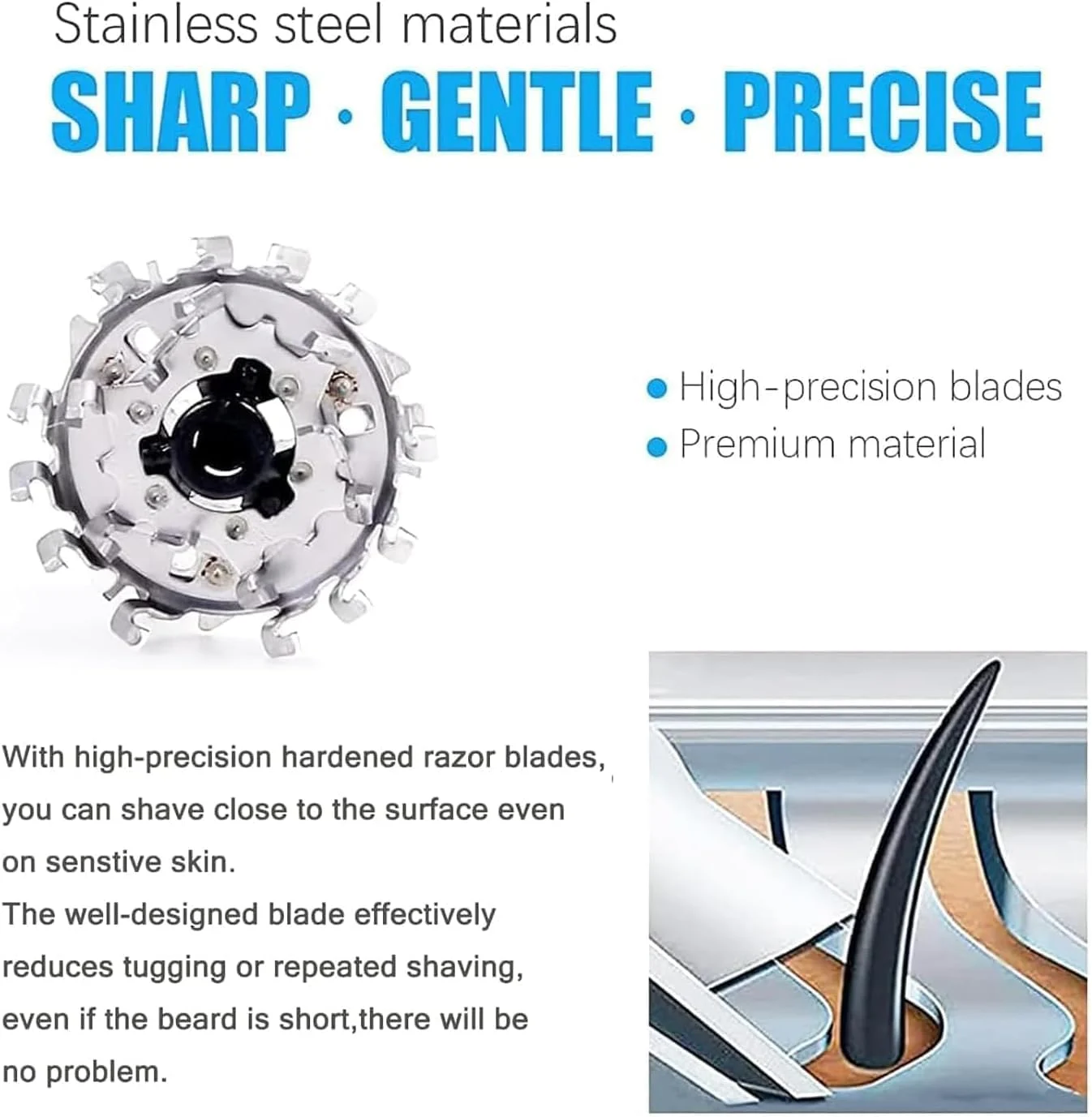 SH50 Replacement Head – Precision Blades for Philips Norelco Shavers (6 Pack) - Image 3
