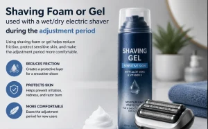 replacement shaver head break in period